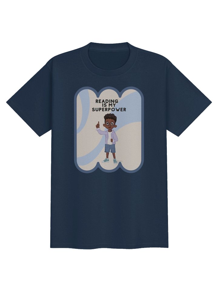 Reading is My Superpower Youth Tee (blue) product image (6)