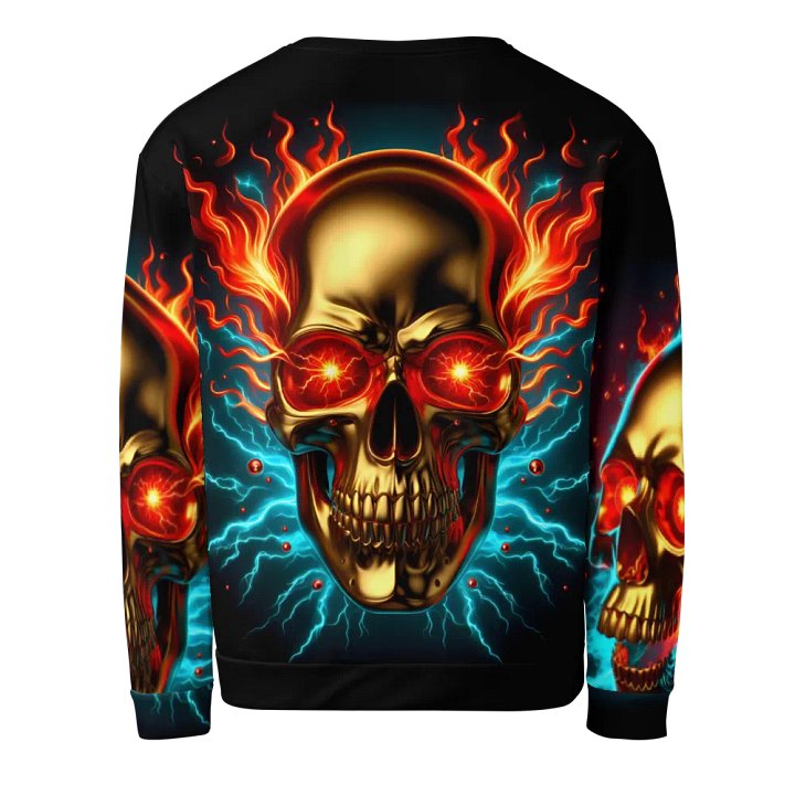 Ethereal Inferno Skull - Unisex Sweatshirt #3 product image (2)