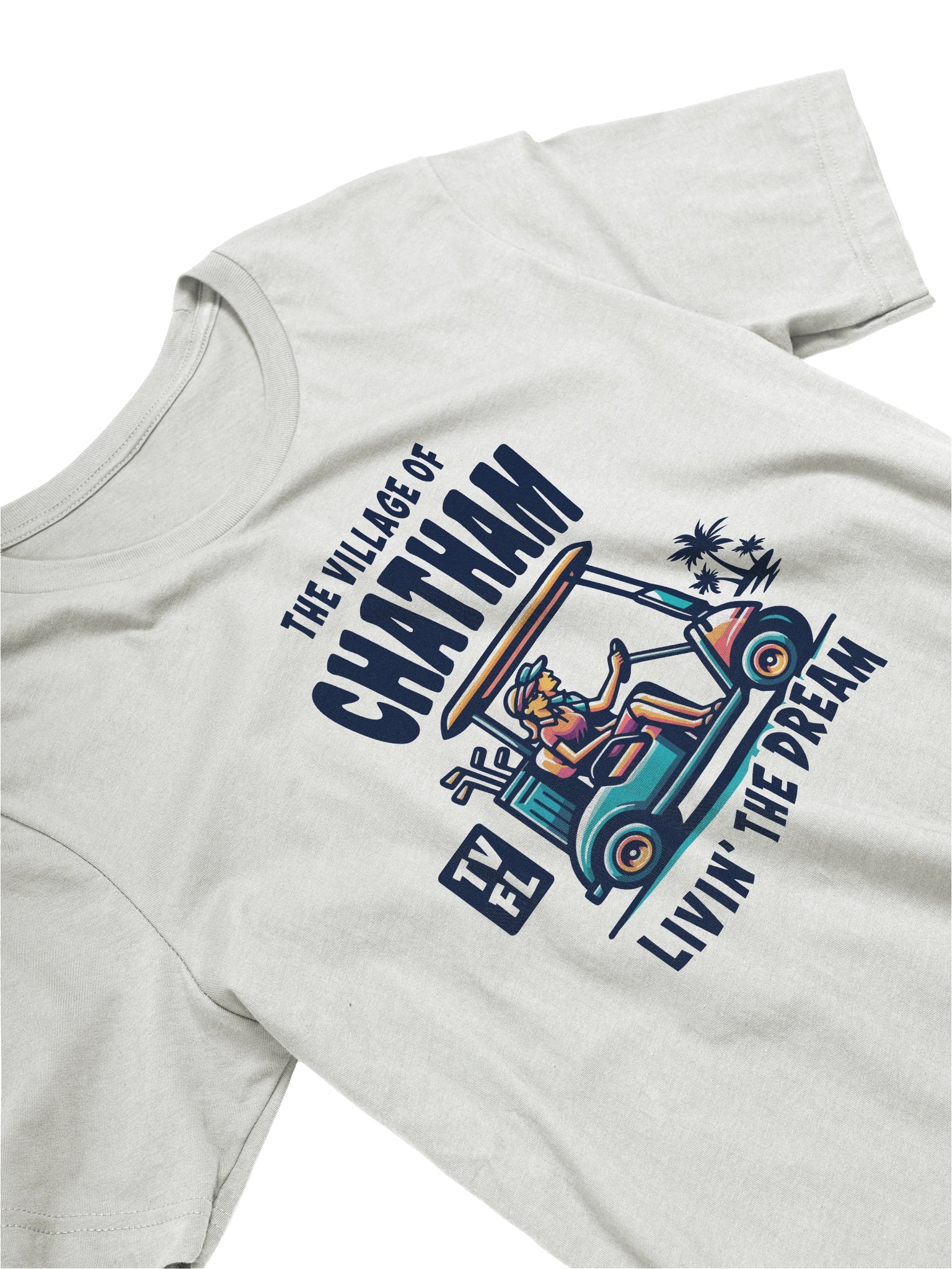The Village of Chatham TV FL Golf Cart Design T-Shirt product image (22)