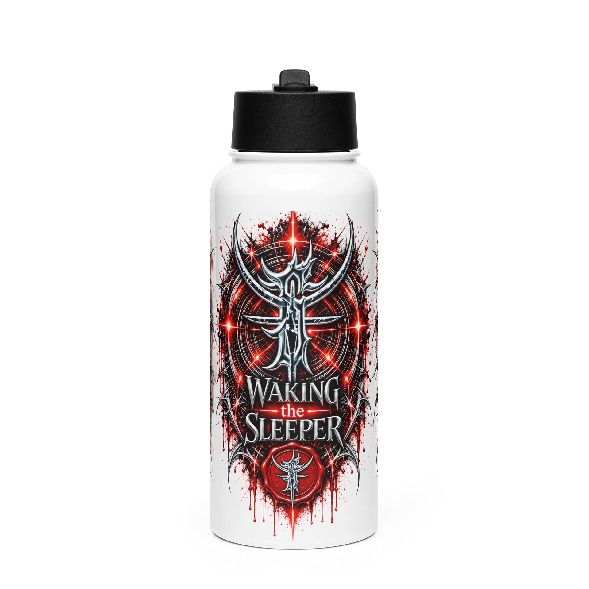 Waking the Sleeper — Frequencies Connect Us All Water Bottle product image (1)