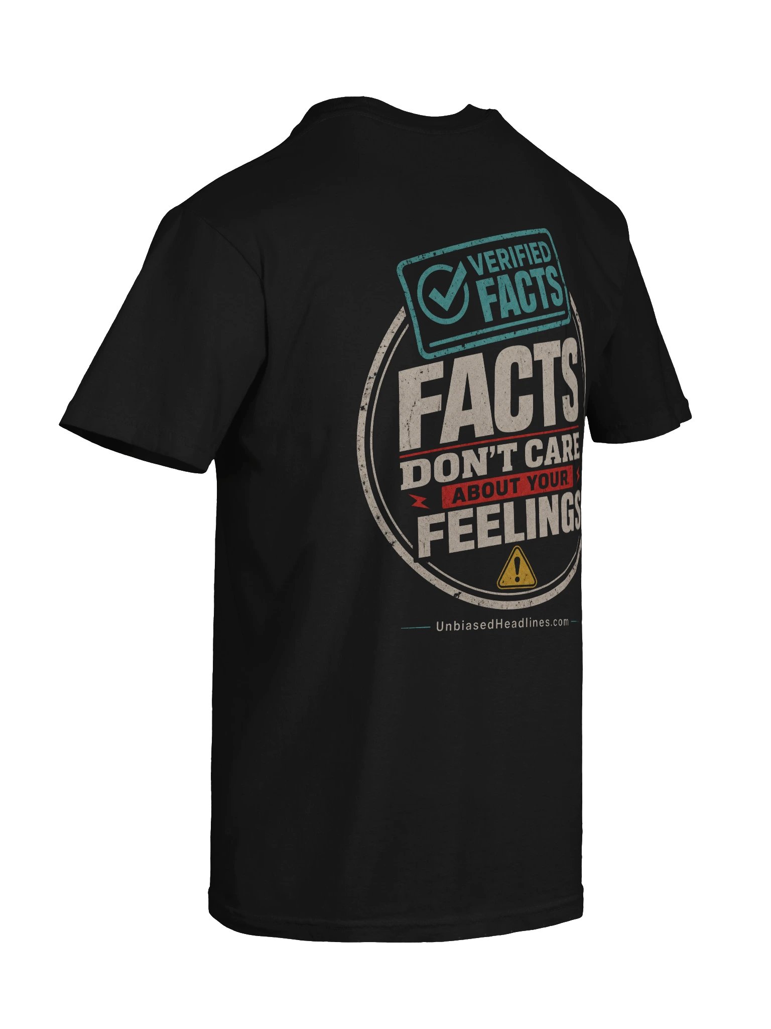 Facts Don't Care About Your Feelings Tee - Back Print with Pocket Logo product image (8)