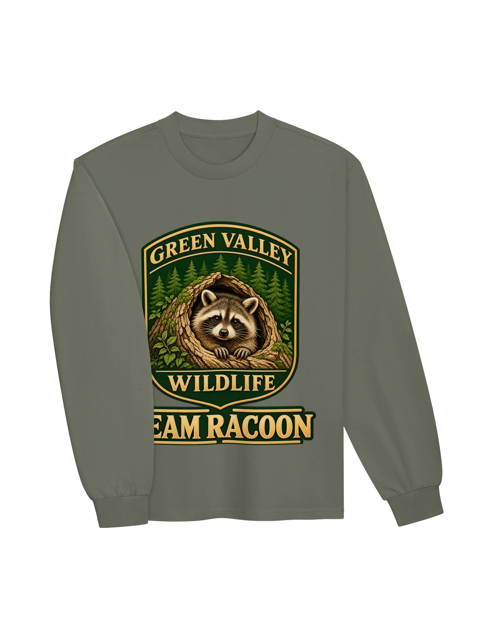 Green Valley Wildlife - Team Racoon Sweatshirt product image (3)