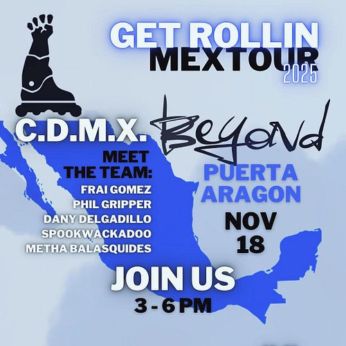 CDMX next after Morelia! Júntense al equipo el 18
Open session with @frai.gomez @spookwackadoo @phillgrip @daniel.delgadillof...
