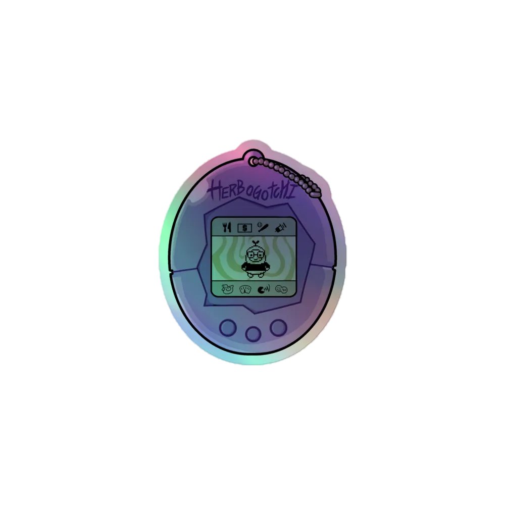 Herbogotchi Holo Sticker product image (1)