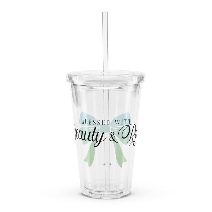 Beauty & Rage - Clear Plastic Tumbler product image (1)