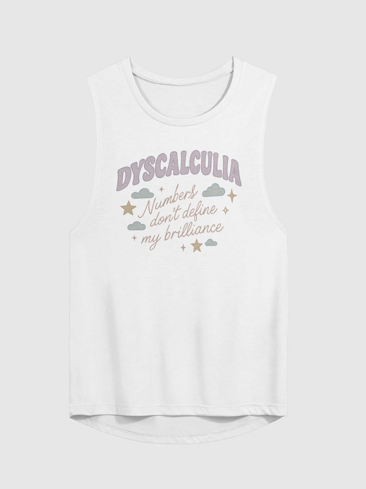 Dysalculia Numbers Don't Define My Brilliance Tank Top product image (1)