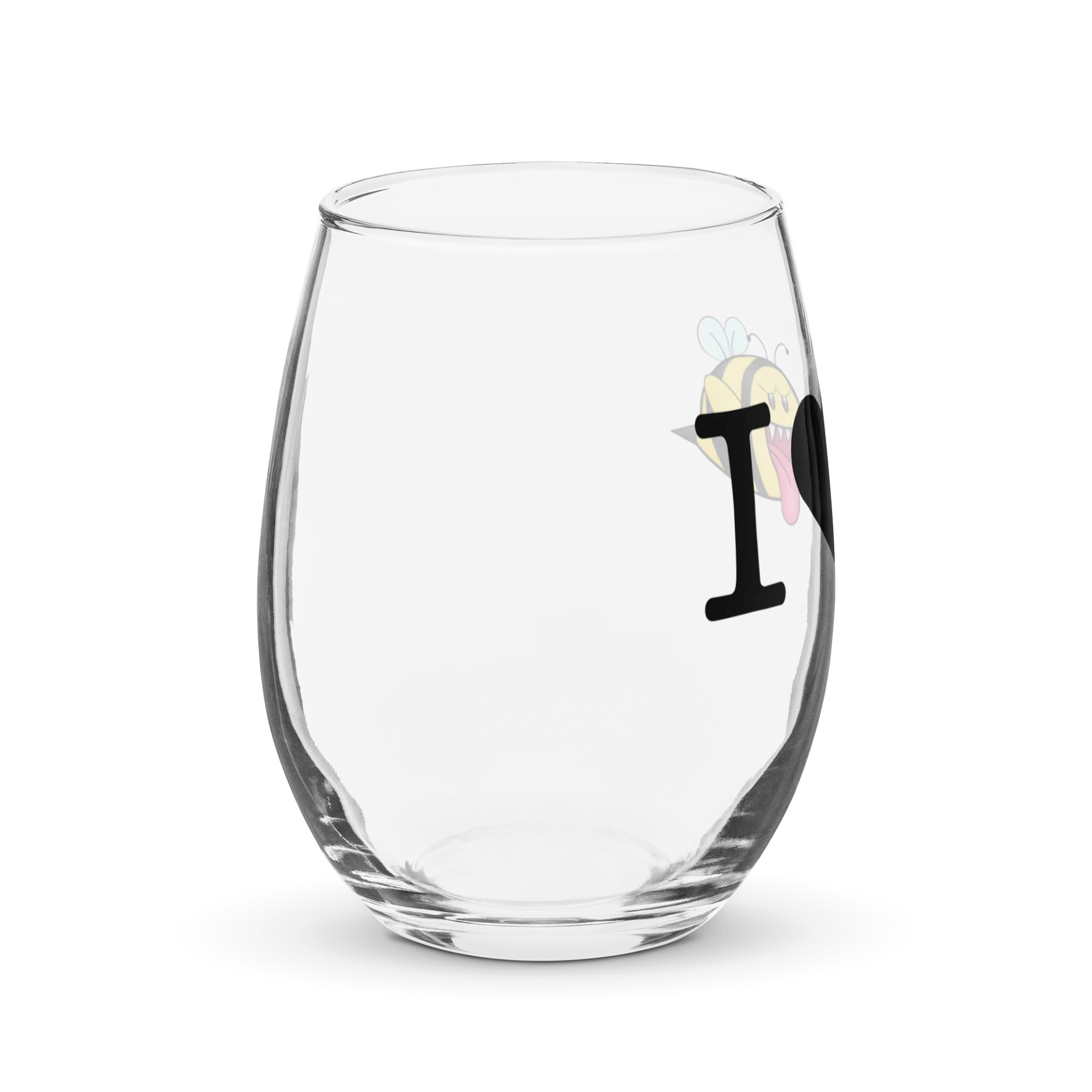 I Love Boo-Bees Stemless Wine Glass product image (4)