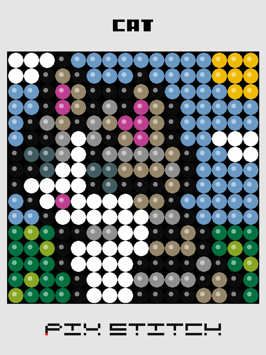 Cat Pixel Art product image (1)