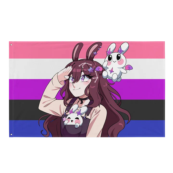 Genderfluid Pride Flag - featuring Yuwuna and Mellow! product image (1)