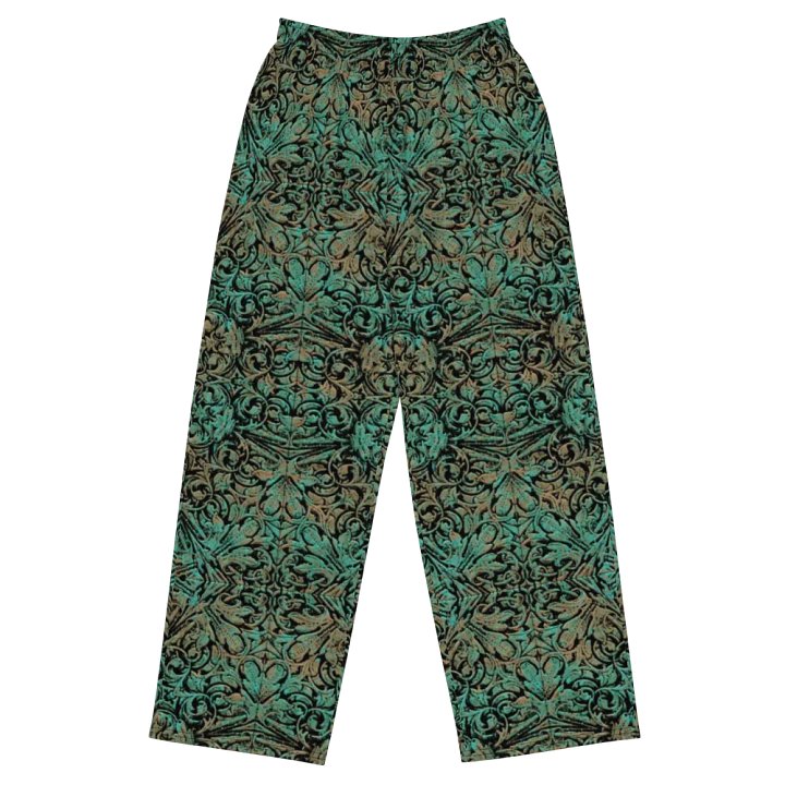 Green Copper Flower Wideleg Pants product image (2)