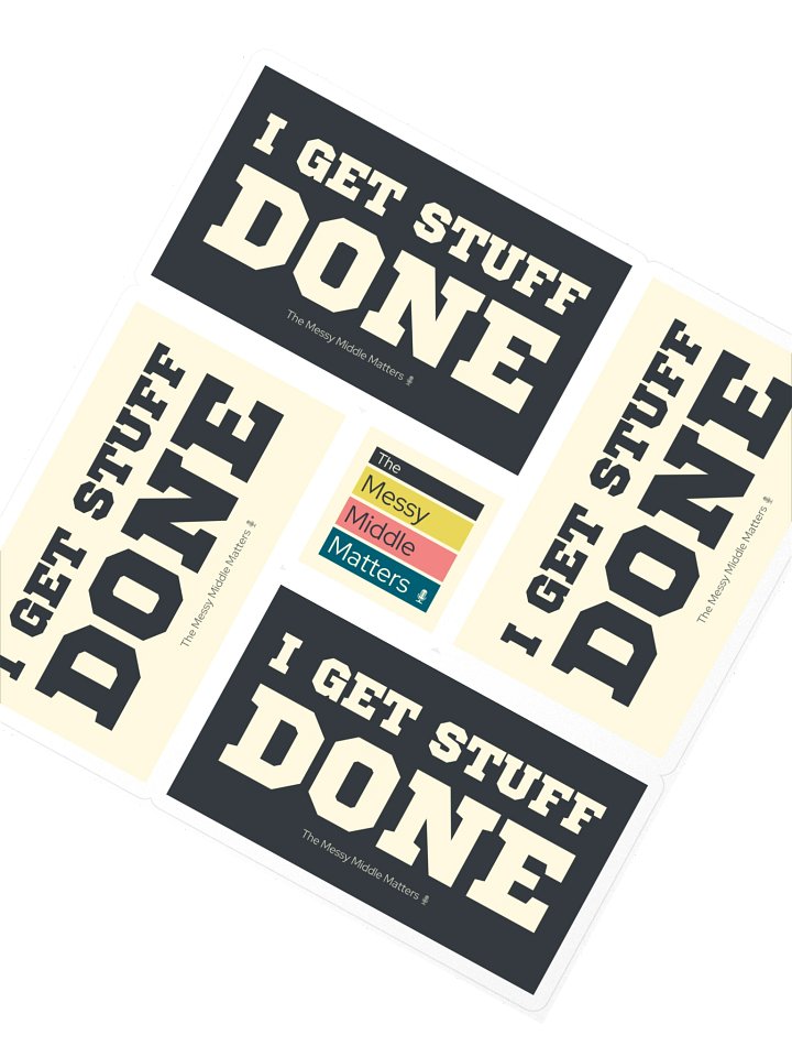 I Get Stuff Done — Sticker Sheet product image (2)