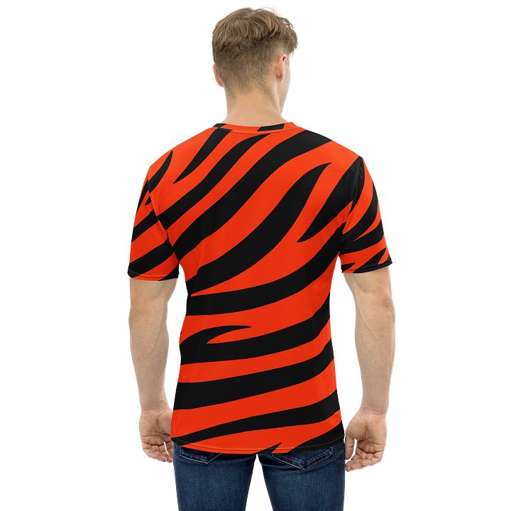 Tiger Print Graphic T-Shirt – Orange Black product image (2)