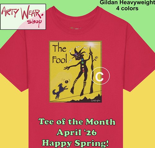 You’re no fool in this arty tee—kick off the month with a playful design inspired by the vibrant, mystical colors of Tarot. B...