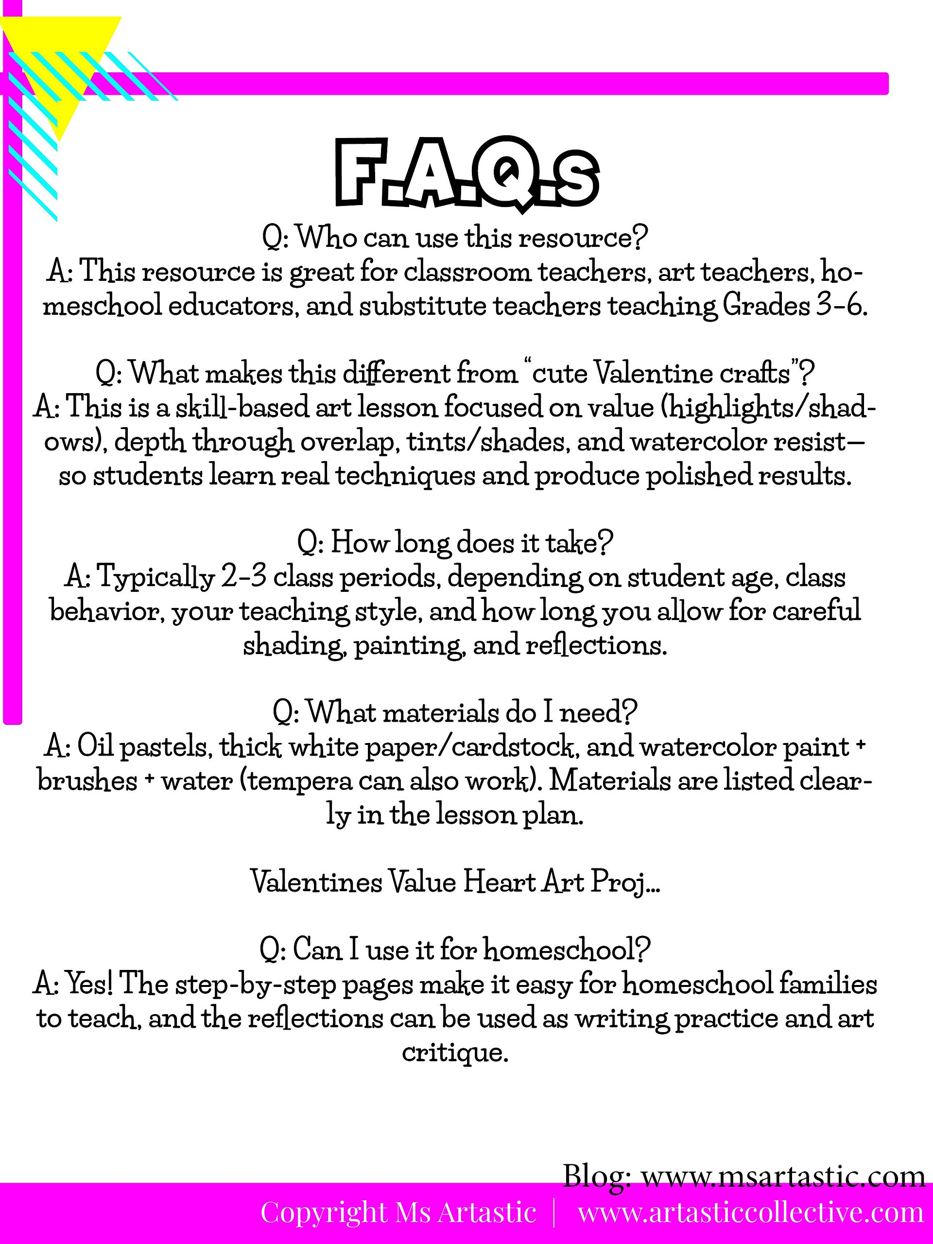 Valentine’s Day Value Heart Art Project, Value Shading Hearts, Oil Pastel Watercolor Resist Art Lesson product image (10)