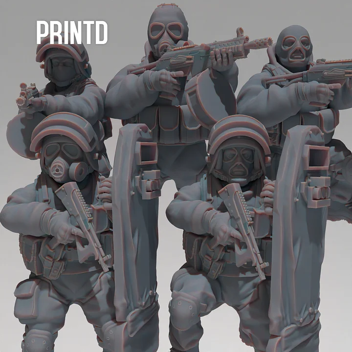 Russian Spetznaz GORKA Team - Modern Warfare Wargame Hobby Resin Scale Models product image (1)
