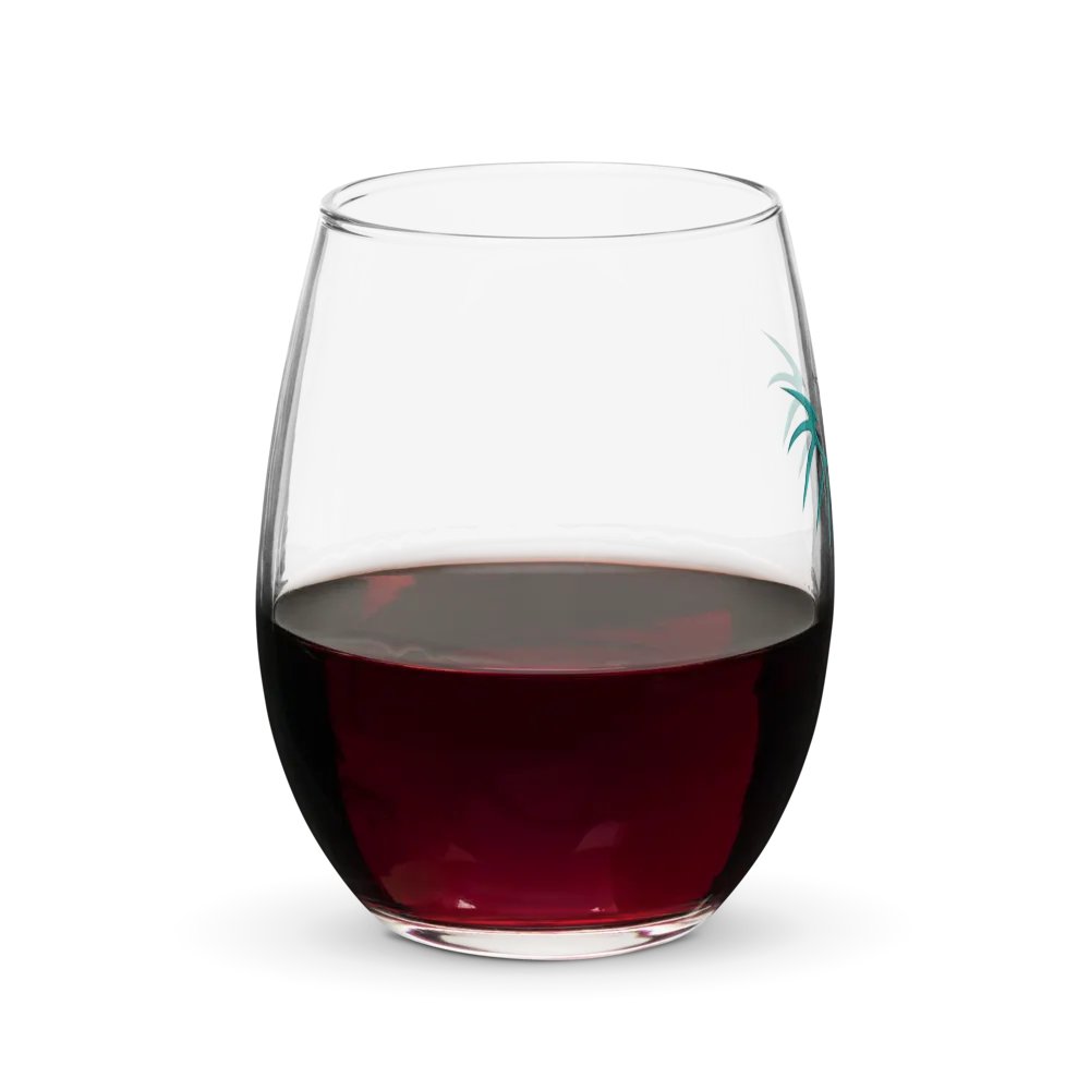 RafaZafar Logo Stemless Wineglass (silver aura) product image (8)