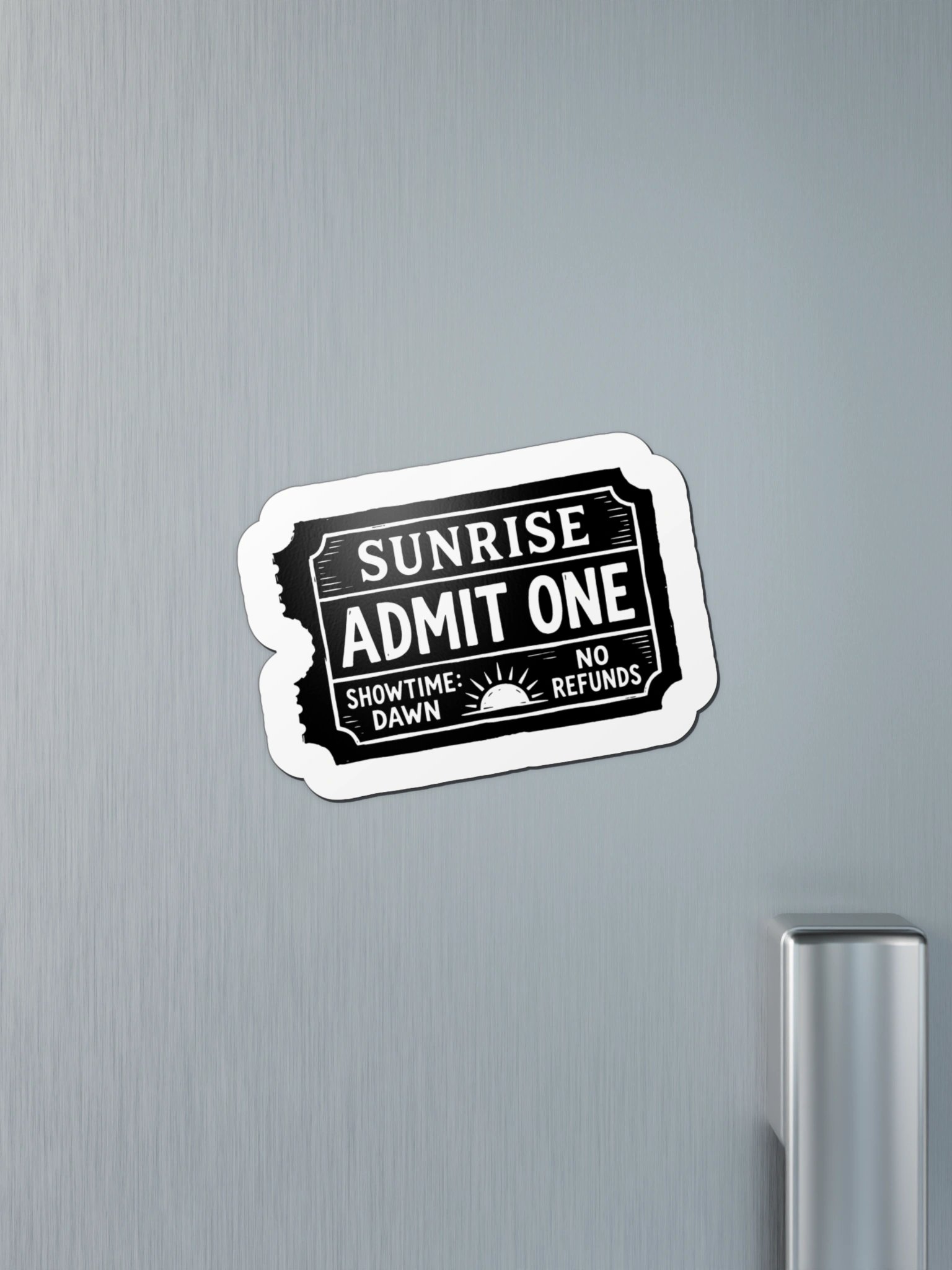 Admit One Sunrise Ticket Magnet product image (4)