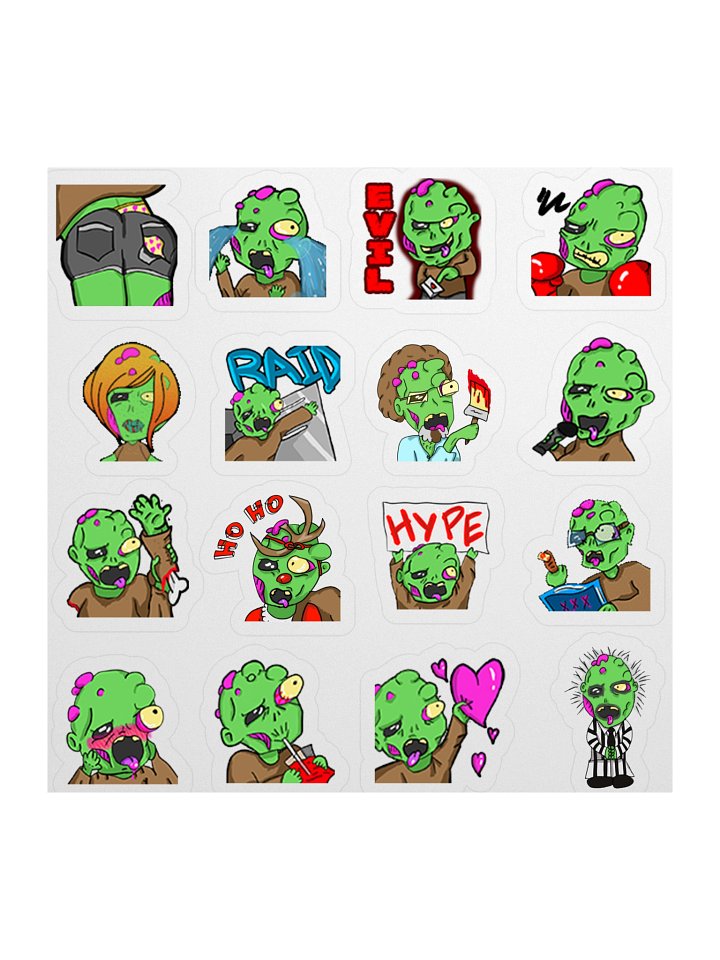 Paul Emote Sticker Sheet product image (1)
