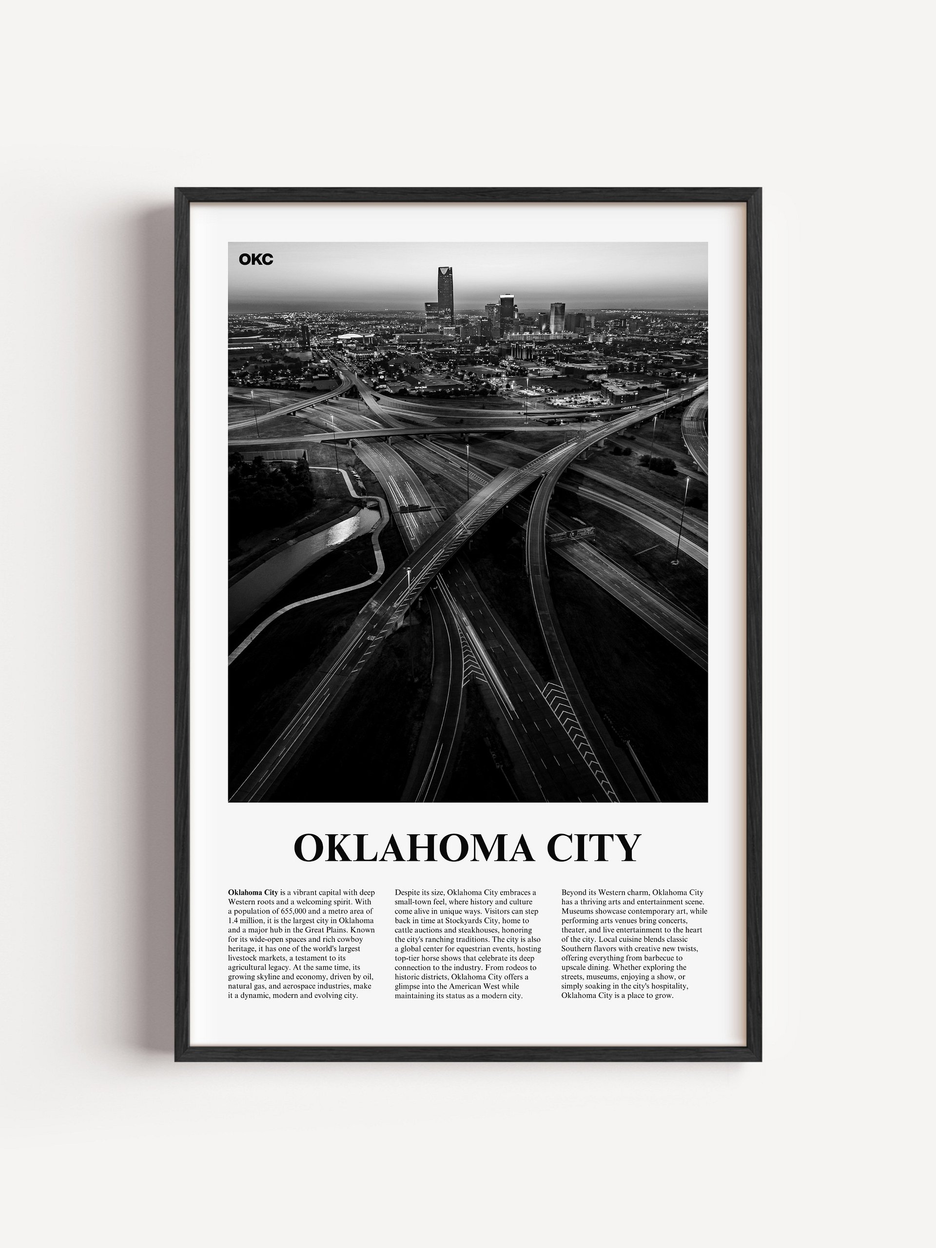 Oklahoma City 02 Newspaper Poster product image (1)