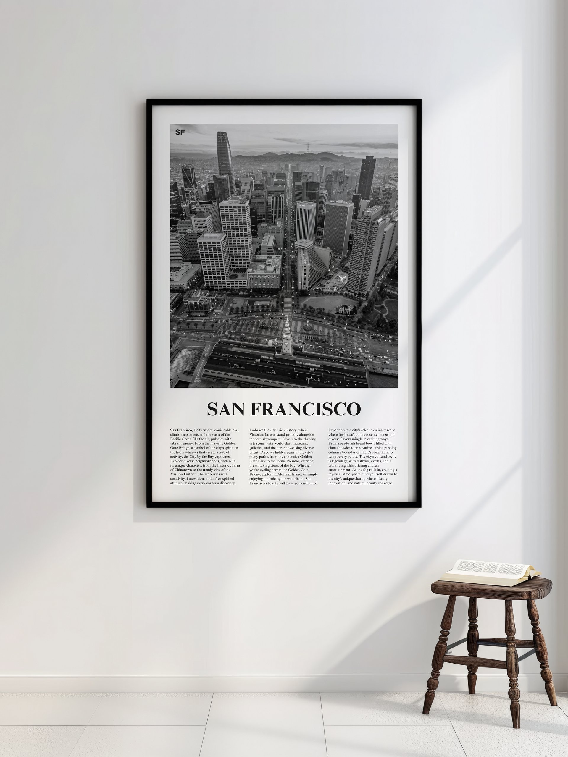 San Francisco 03 Newspaper Poster | Framed product image (2)