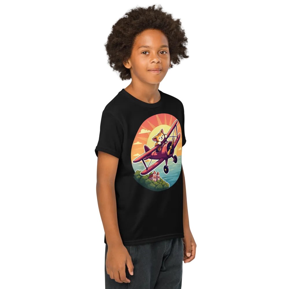 Whimsical Cat Adventure Youth Tee product image (12)