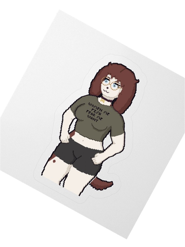 Fear Fish Women Sticker product image (2)