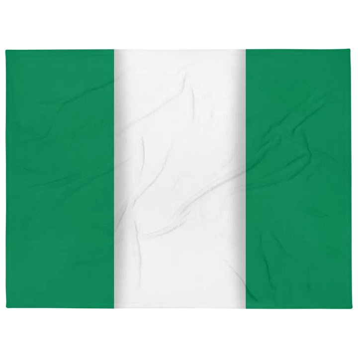 Green White Green Flag Colored Throw Blanket product image (1)