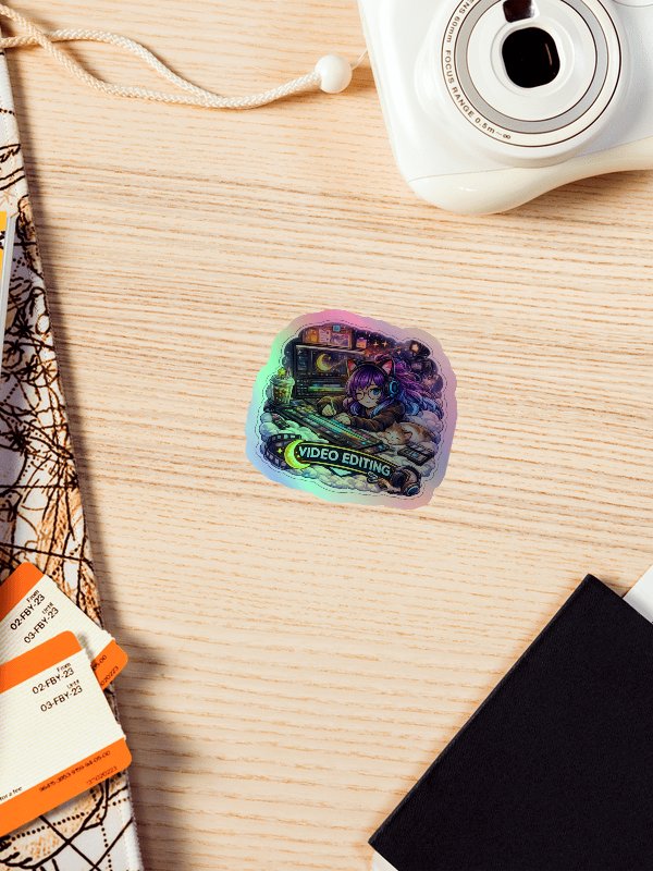 • AKC // Callie Sticker VIDEO EDITING | Holographic | Callie Emote Badge Series product image (2)