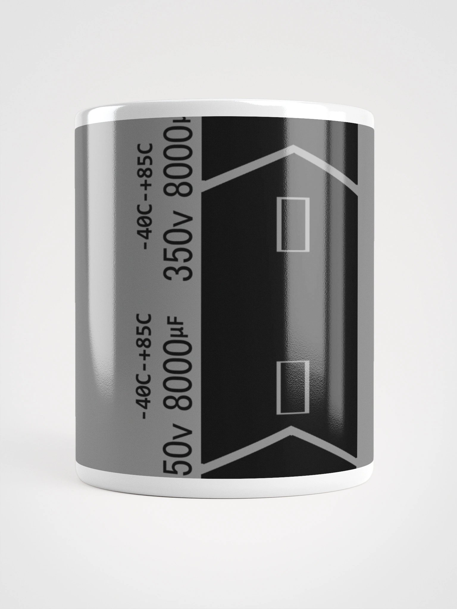 Capacitor Glossy Mug - GRAY product image (1)