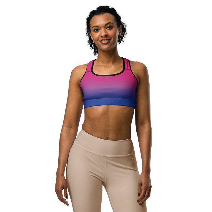 Bisexual Pride Gradient Sports Bra product image (1)