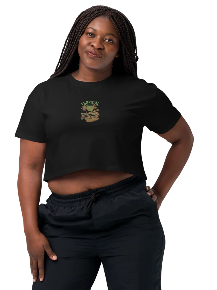 Tropical Breeze Embroidery Crop Top product image (2)