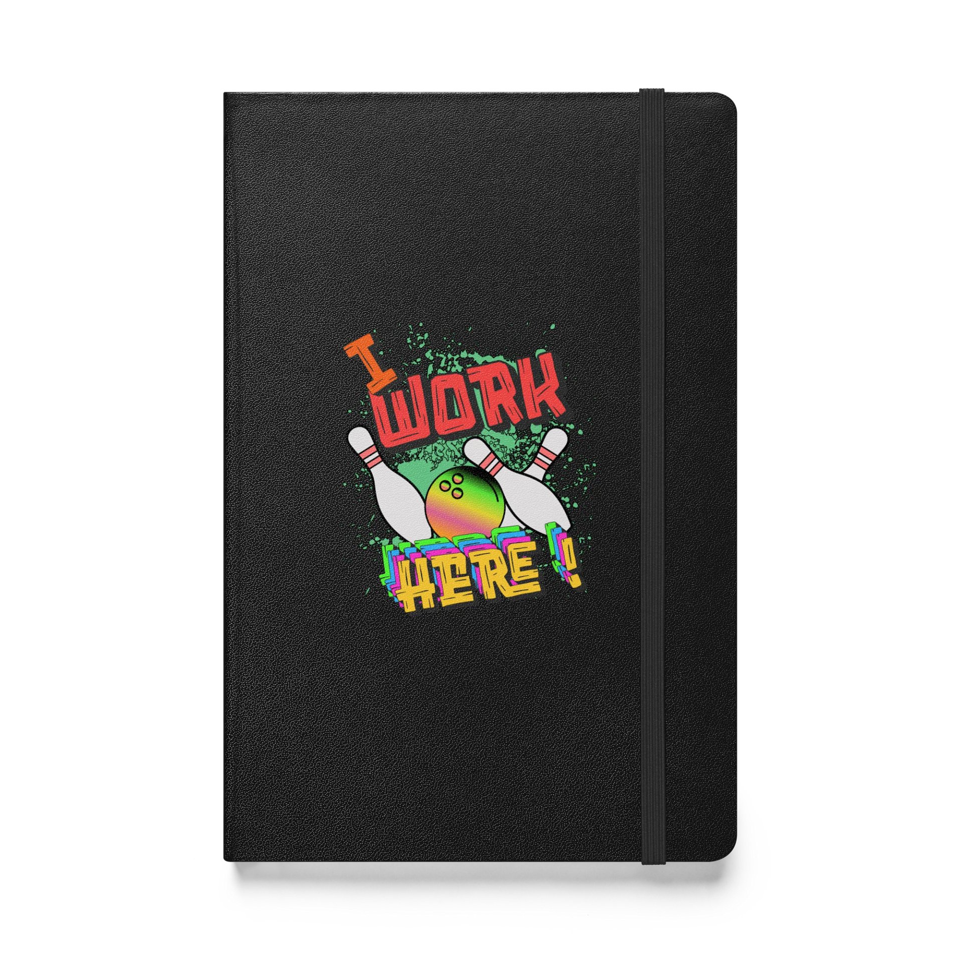 I Work Here Bowling Playful Notebook product image (1)