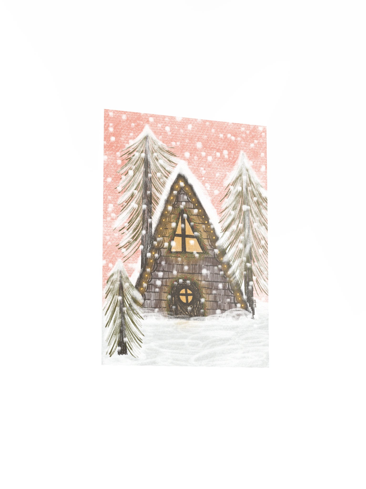 winter forest cabin product image (11)
