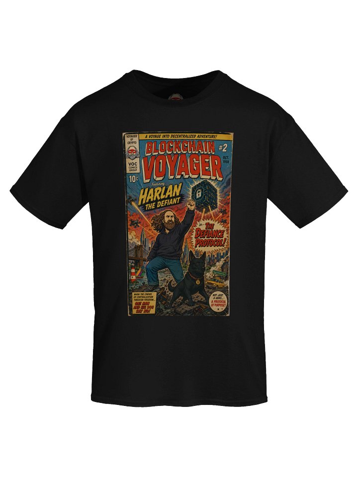 Harlan, The Defiant - Blockchain Voyager #2 - Vintage Comic Book Tee product image (2)