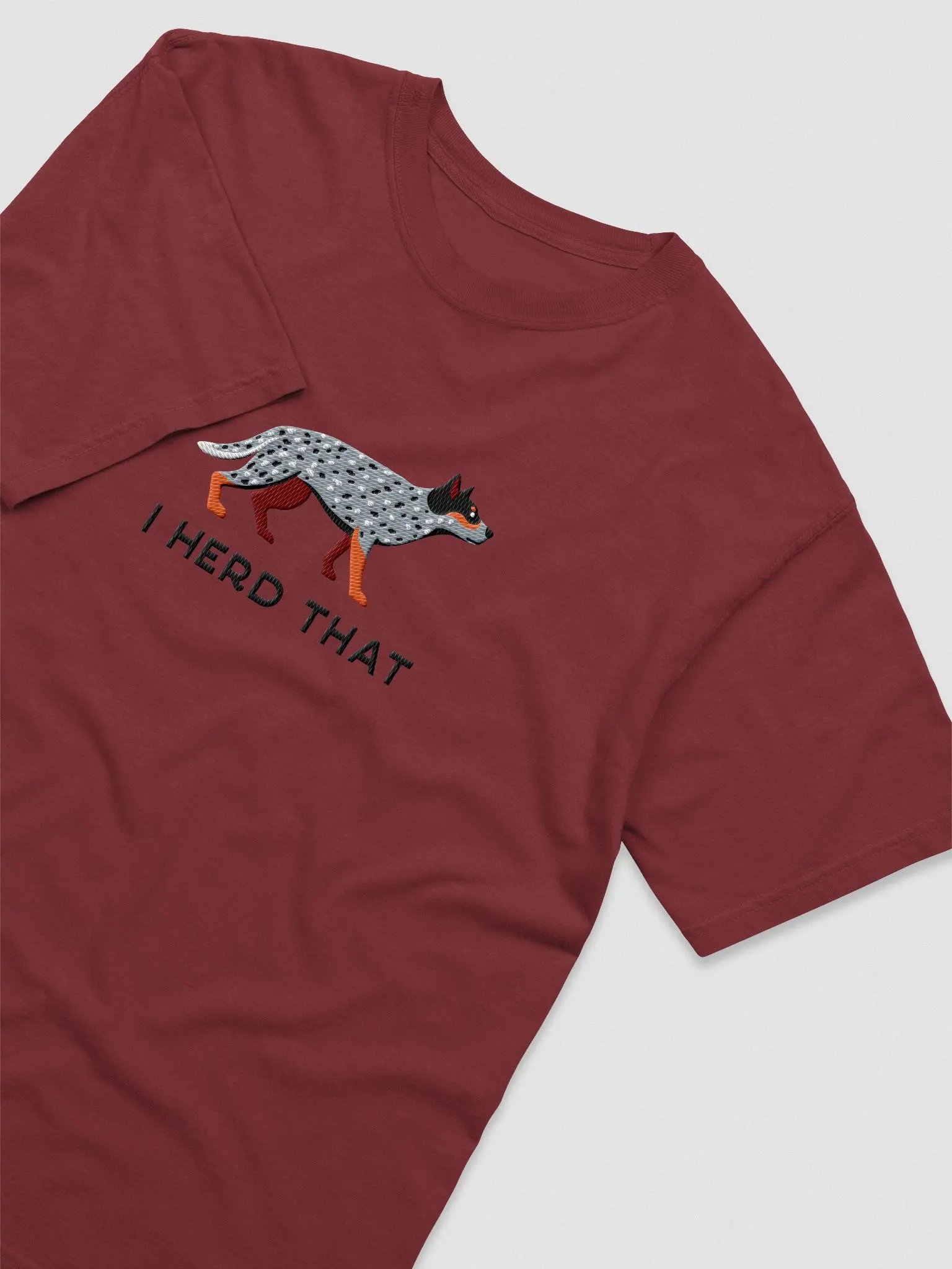 I Herd That T-Shirt(Embroidered) of an Australian Cattle Dog(Blue Heeler) product image (8)