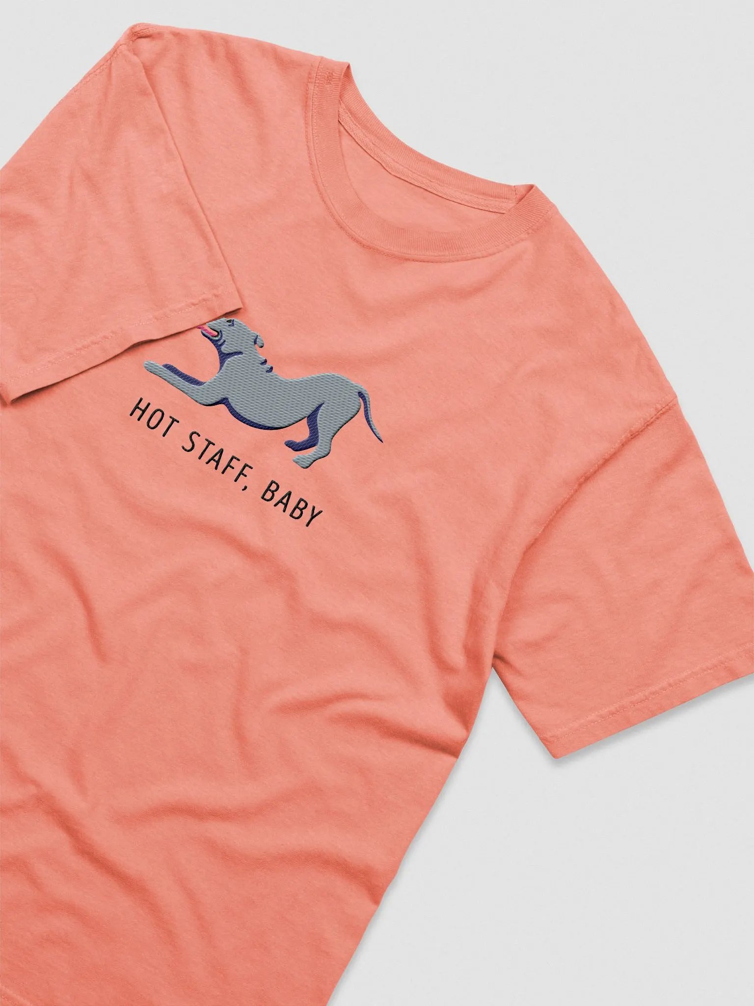 Hot Staff, Baby T-Shirt(Embroidered) of a Staffordshire Terrier(Blue) product image (5)