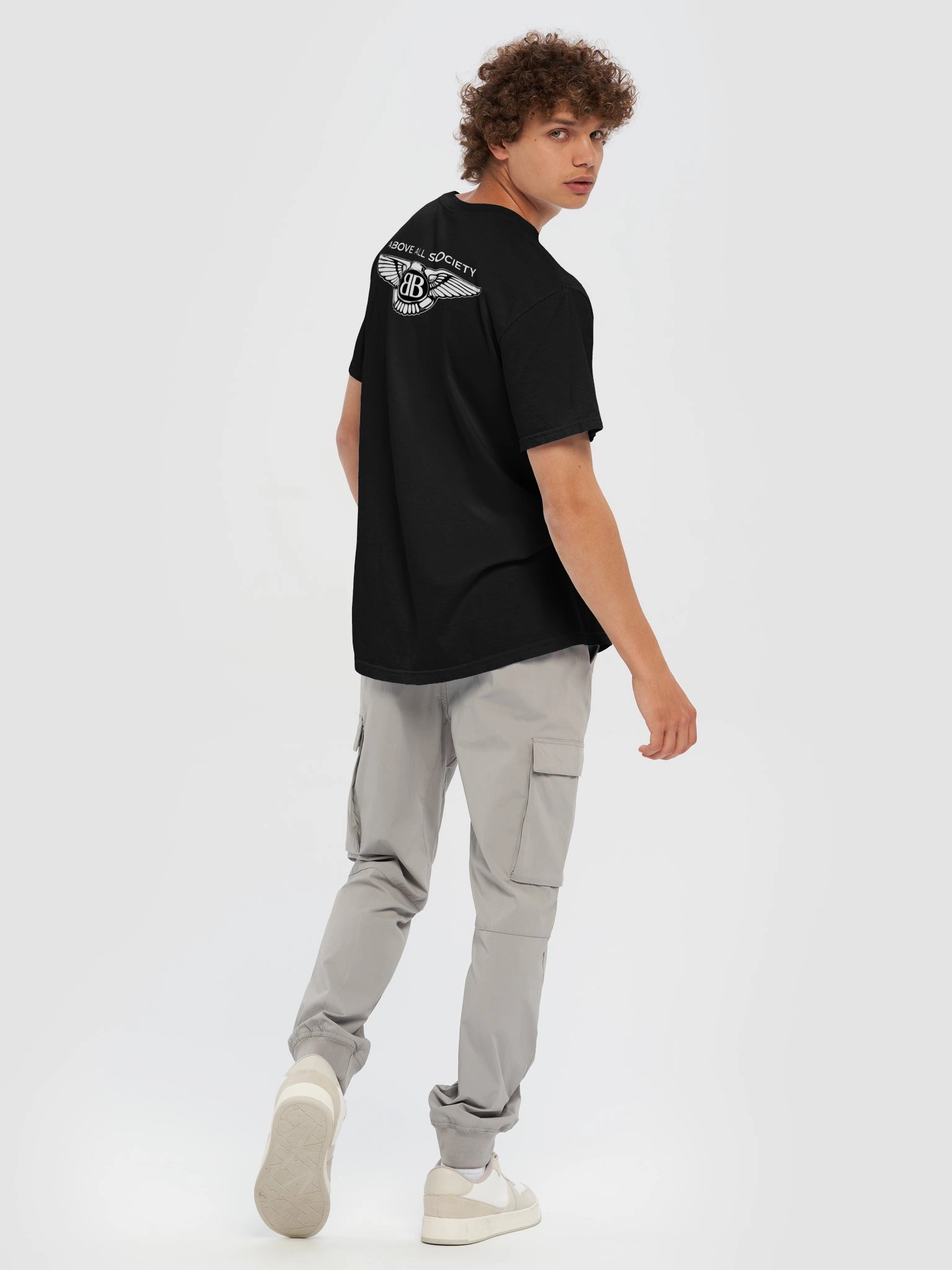 **Above All Society “Bird Boys Club” Black Streetwear T-Shirt** product image (12)
