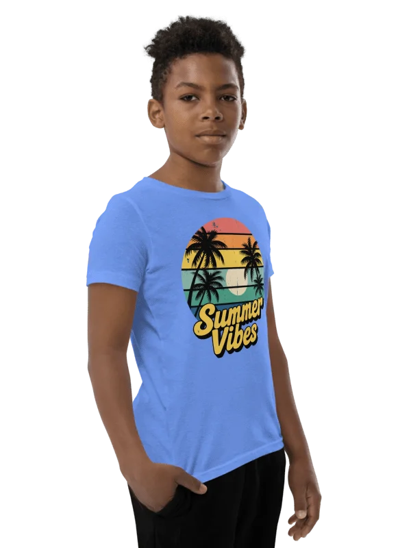 Retro Sunset Summer Vibes Youth T-Shirt product image (16)