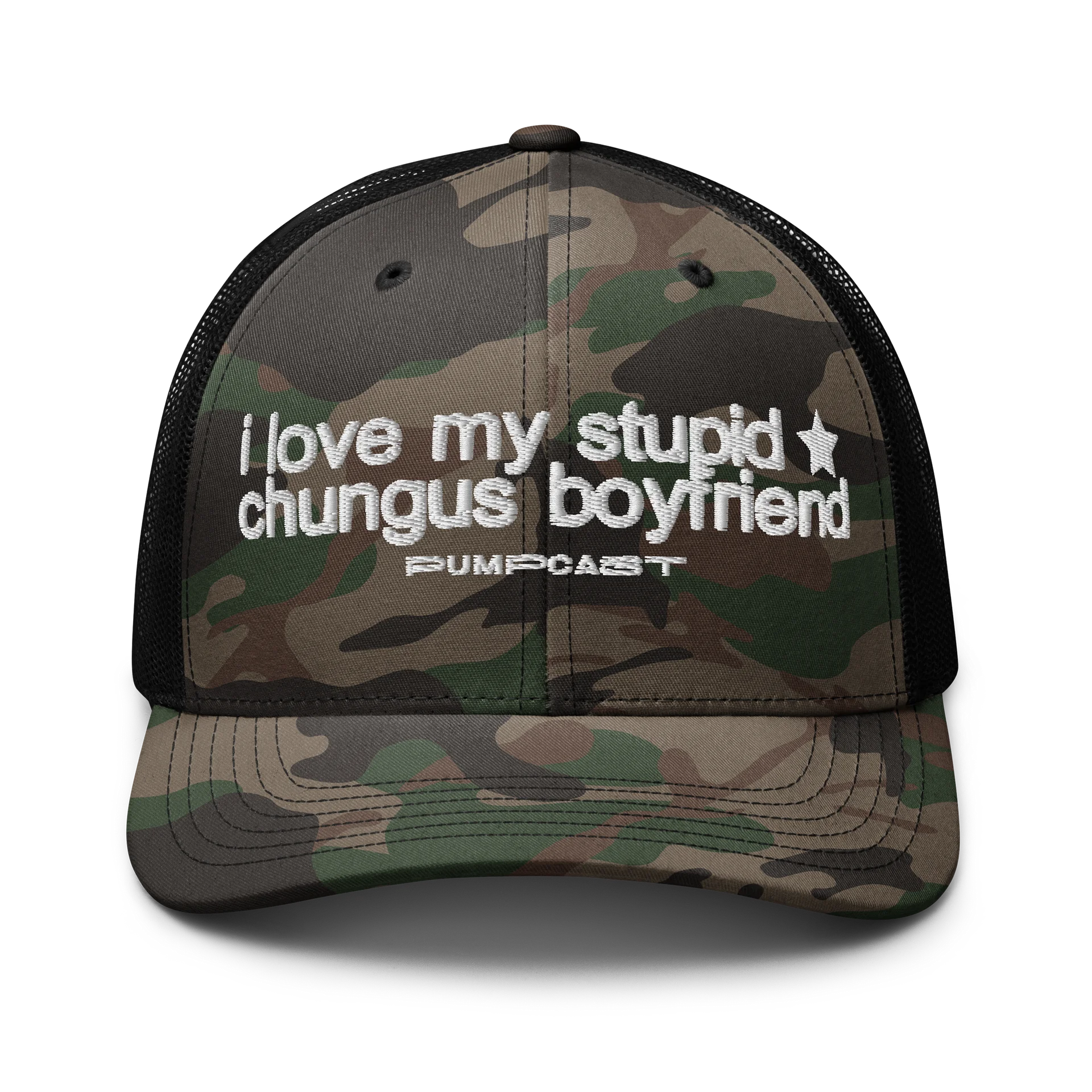 Chungus Boyfriend Camo Trucker Hat product image (1)