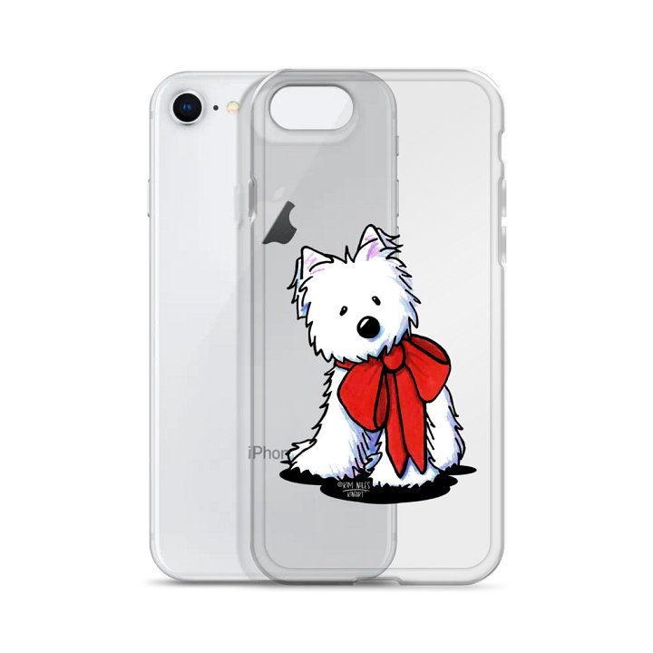 Westie Red Bow iPhone® Clear Case product image (2)