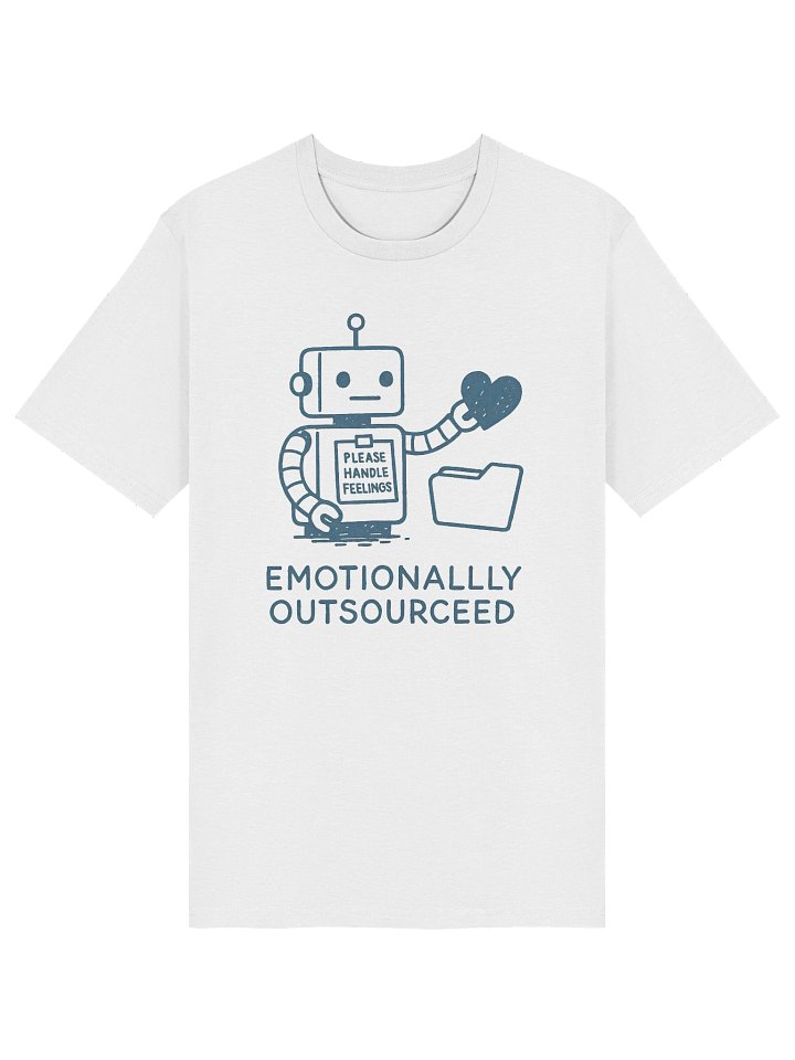 Emotionally Outsourced Robot Heart T-Shirt product image (1)
