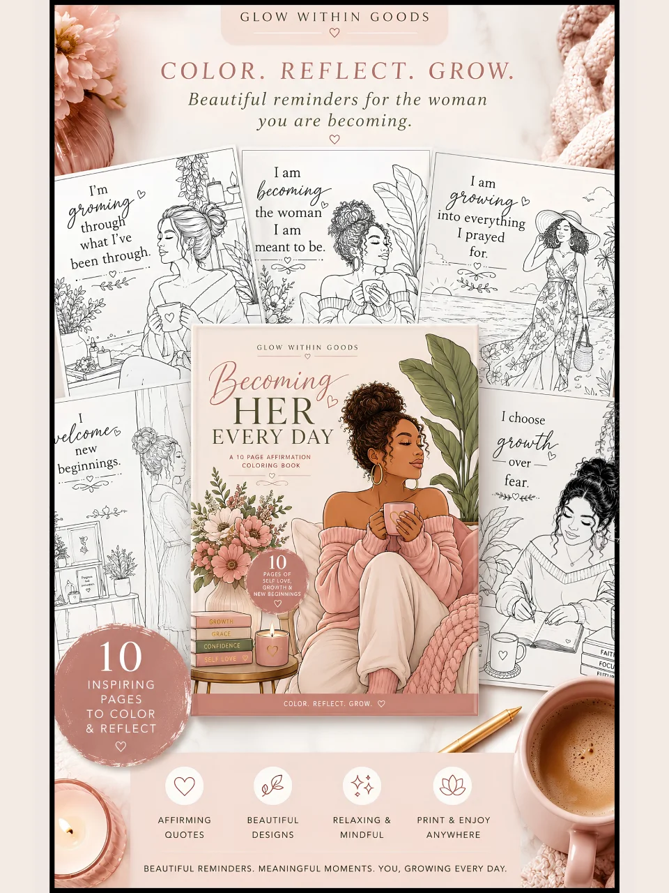 🎁 Free Becoming Her Every Day Coloring Book product image (2)