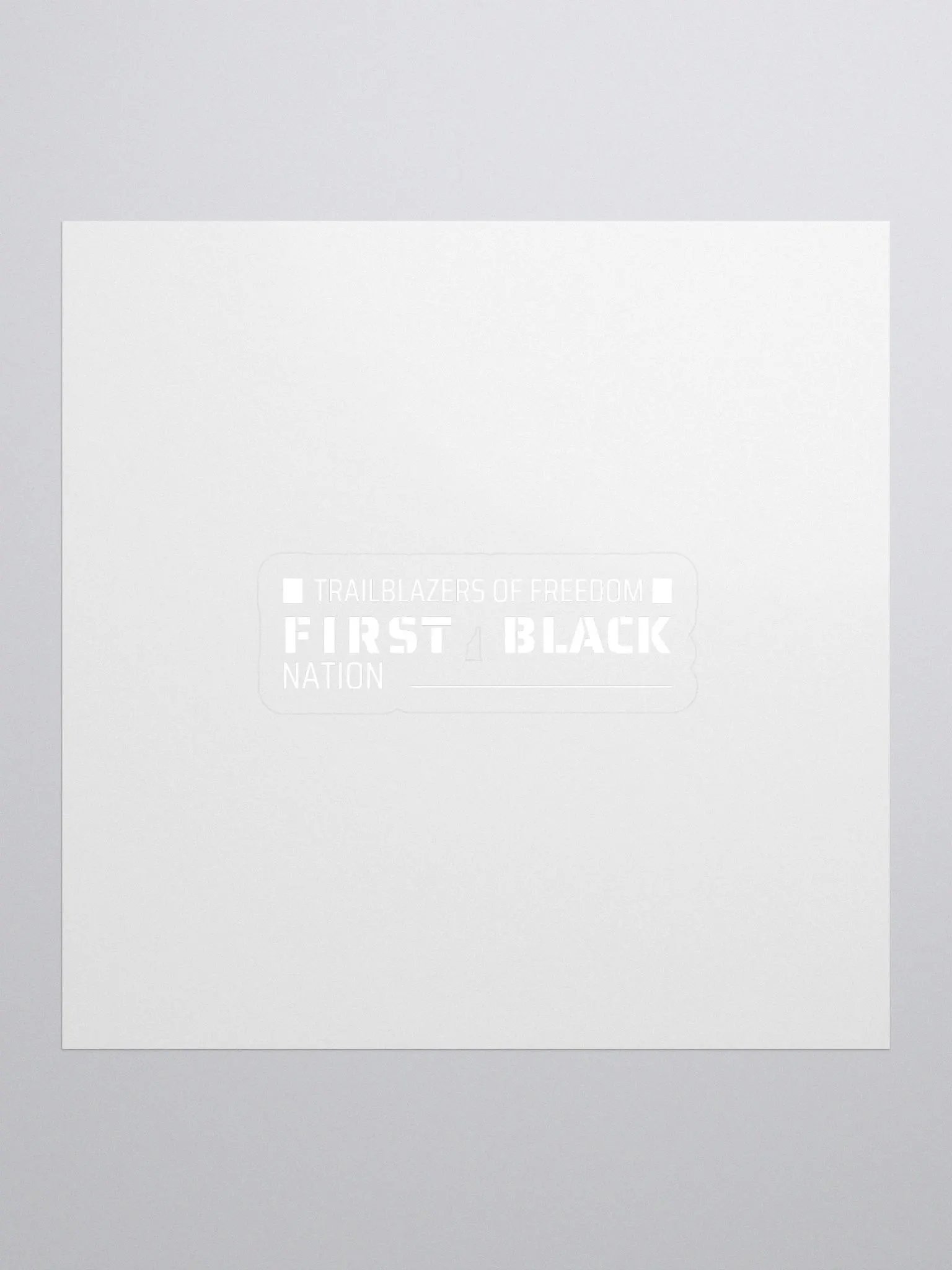 Fisrt black nation sticker product image (1)
