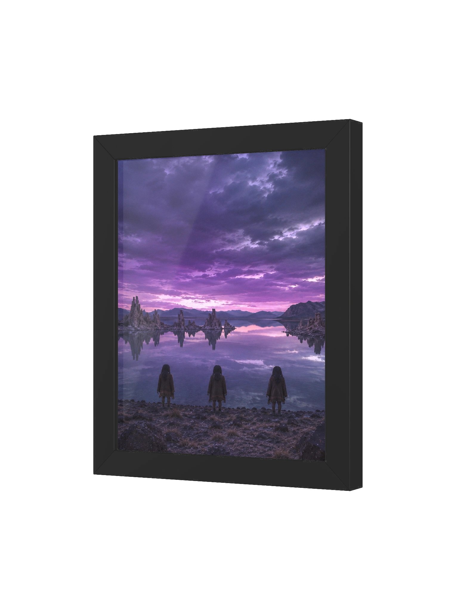 WATER BABIES OF PYRAMID LAKE FRAMED PRINT product image (3)