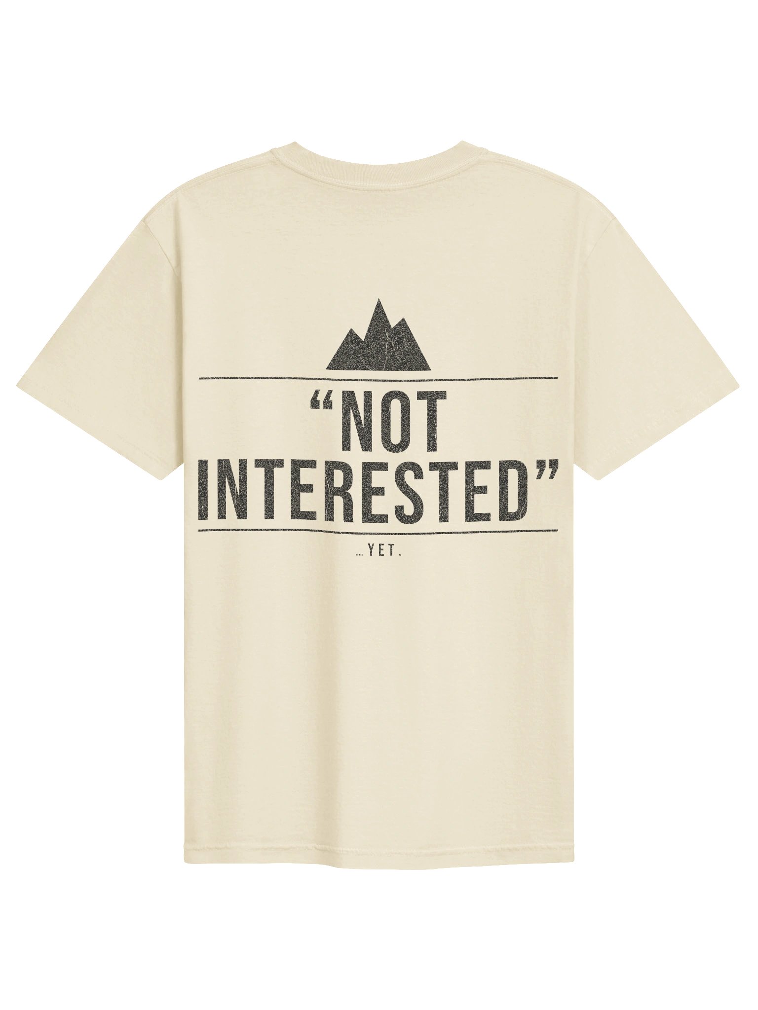 "Not Interested" Heavyweight Tee — Ivory product image (2)