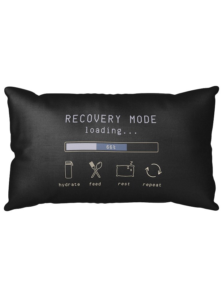 Recovery Mode Loading Pillow | Chronic Illness Recovery Humor Decor product image (1)