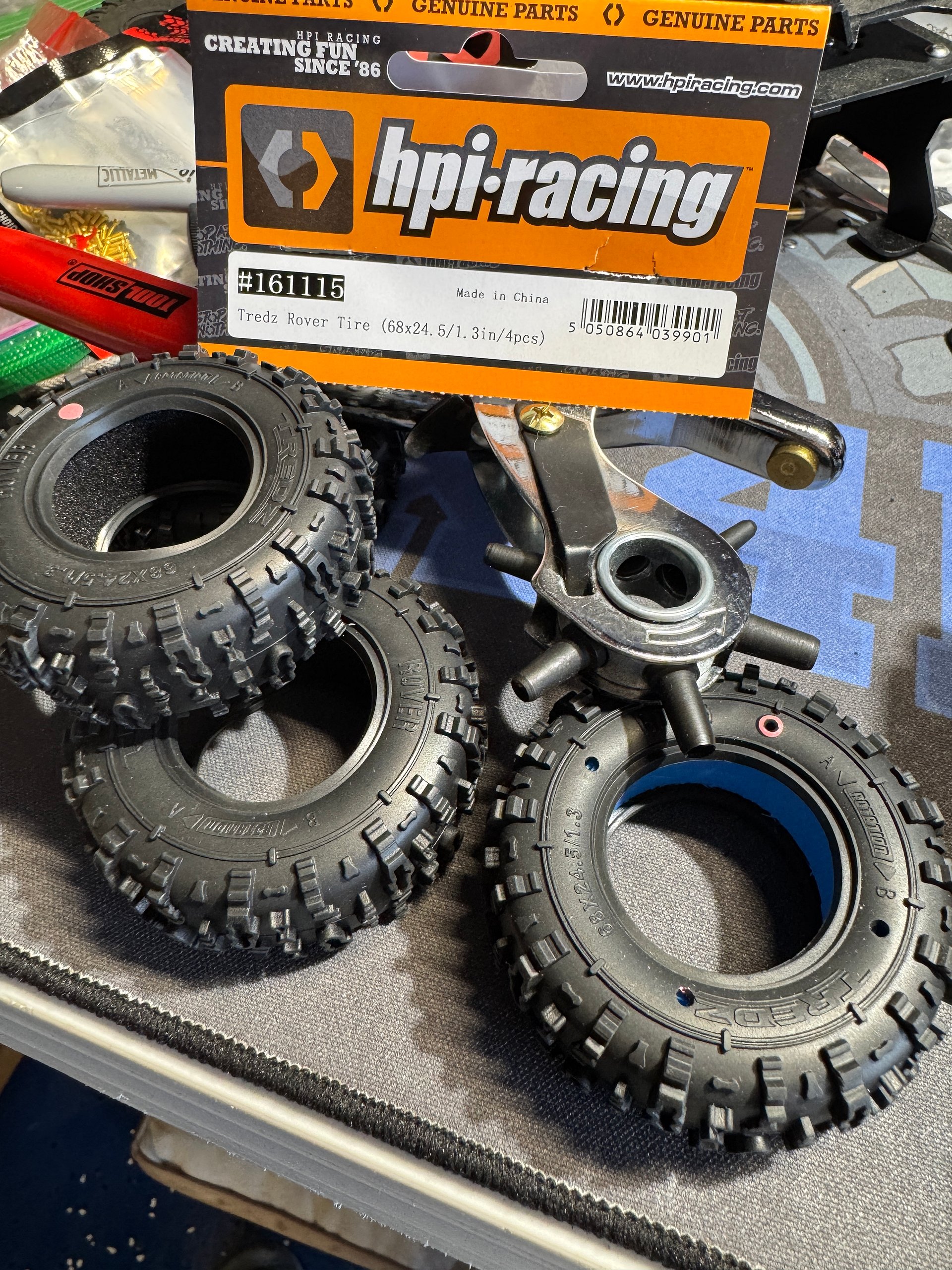 GRC3D 1.3" to 1.4" (HPI Tredz Rover) "Add-A-Ring" (Qty:8) Adapter Rings product image (3)
