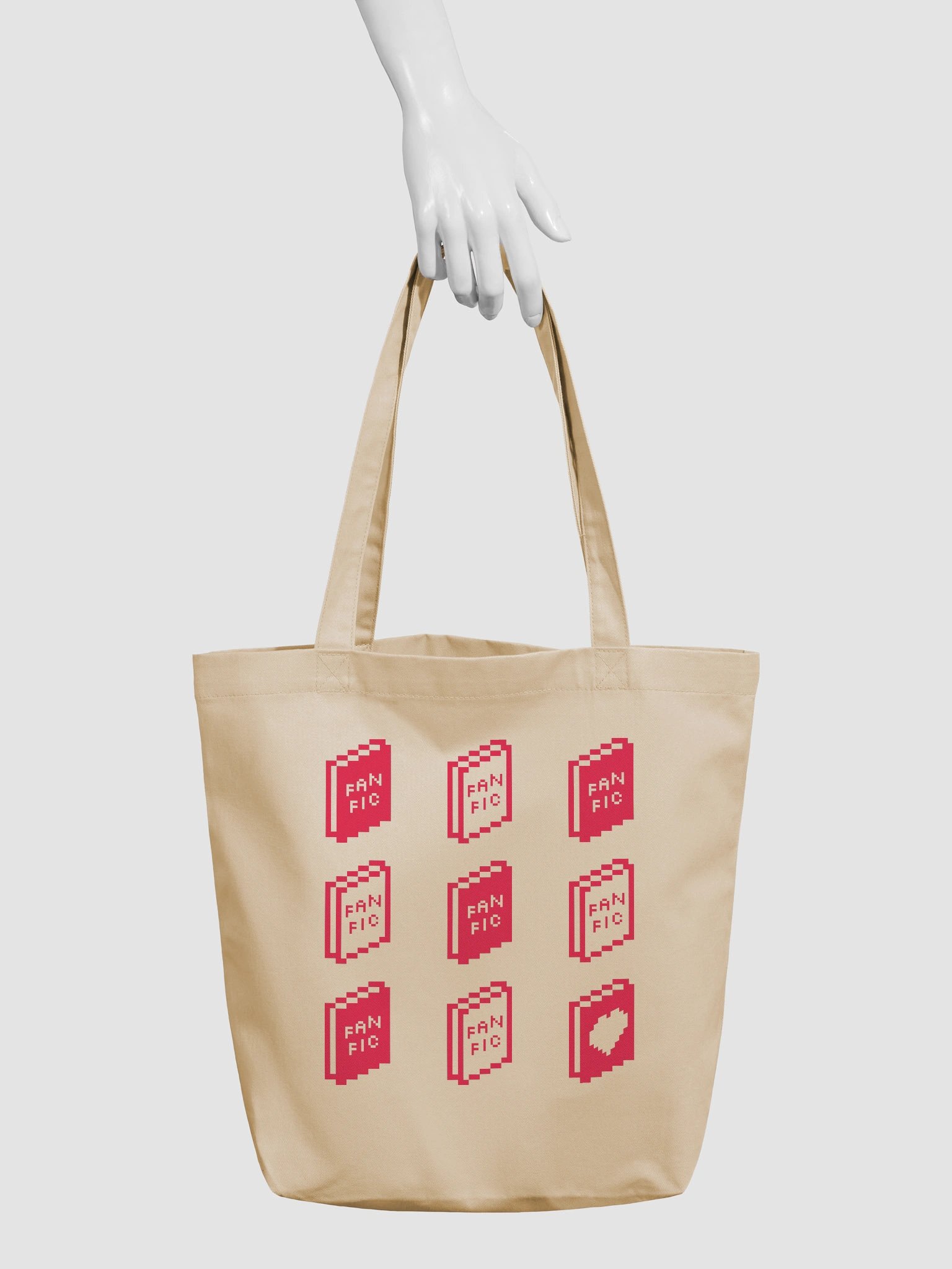 KUDOS // FAN FIC Book Pixel Art Eco-Friendly Tote Bag product image (3)