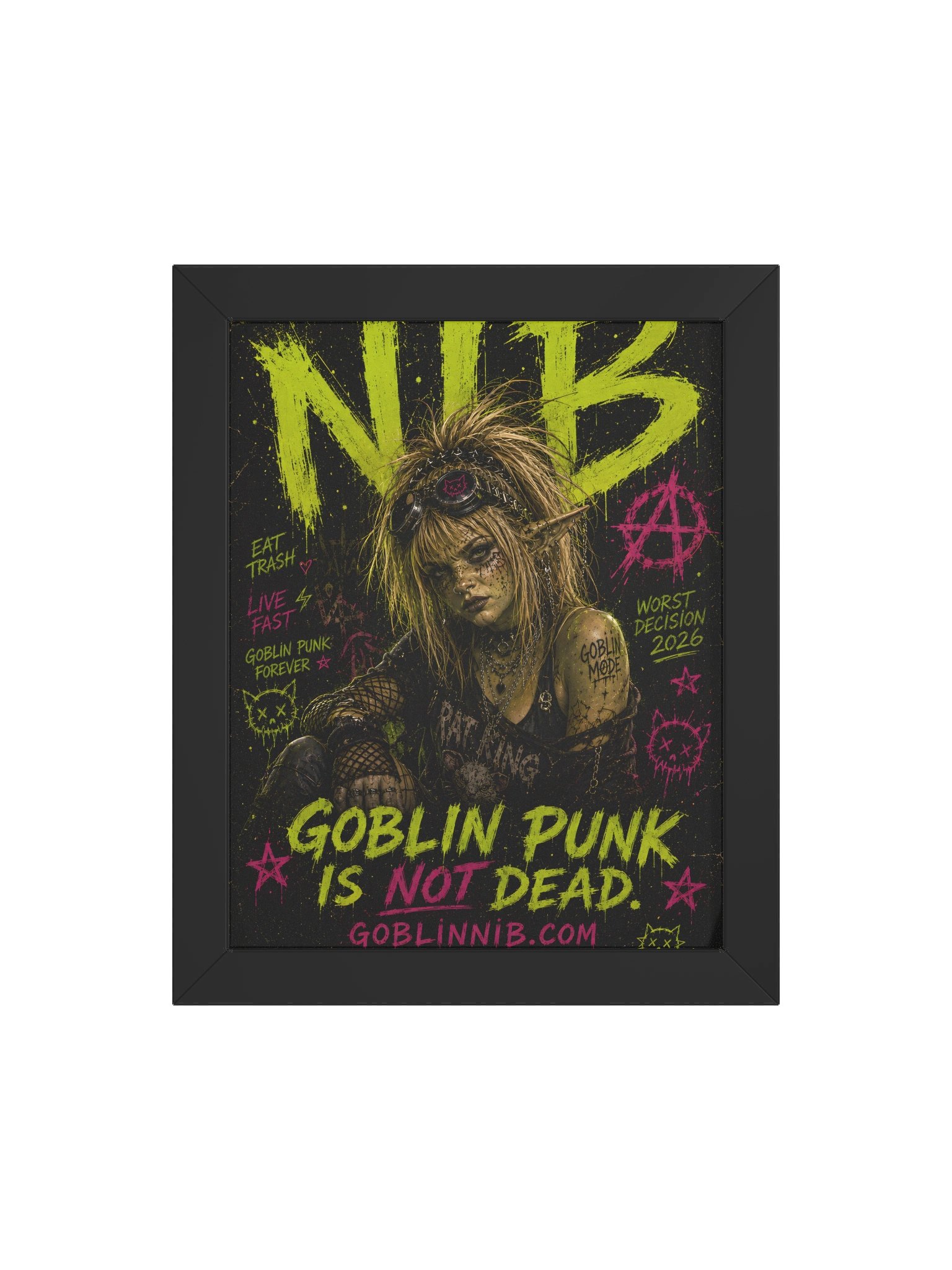 Goblin Punk Is Not Dead - Framed Poster product image (52)