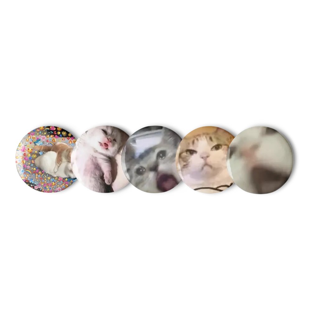 Set of Pin Buttons: Meme Cats 8 product image (11)